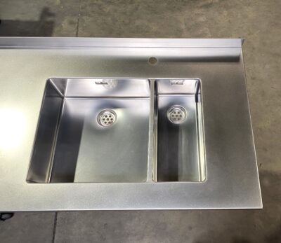 Spoelbak INOX handgelast